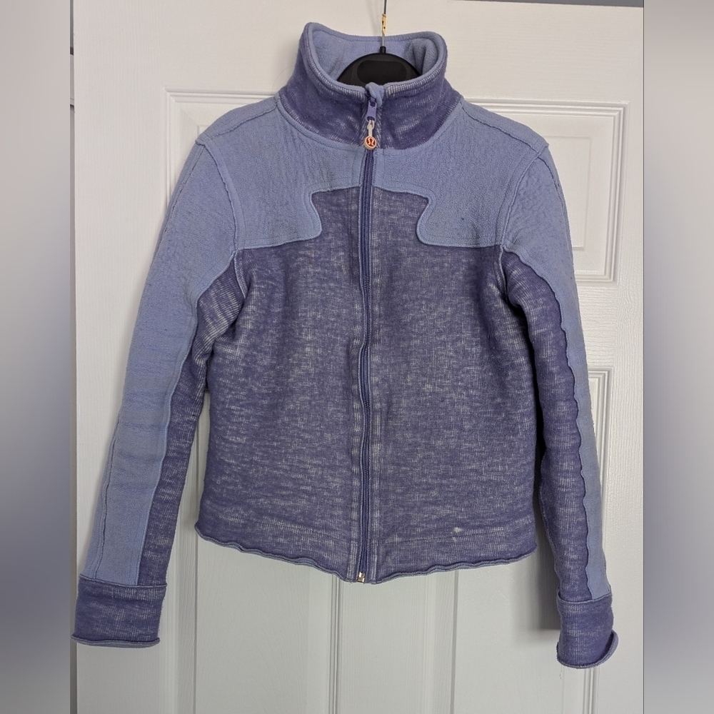 Lululemon Athletica Wool Zip-Front Sweatshirt/Jacket